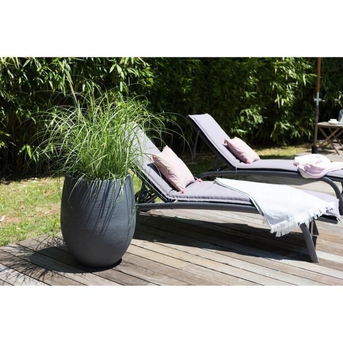 EDA 13737GANTPX12 Maceta Redonda Grafito Ø50cm, 53L, Gris Antracita 4 EDA 13737GANTPX12 Maceta Redonda Grafito Ø50cm, 53L, Gris Antracita 4