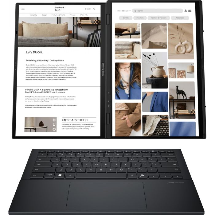 ASUS ZenBook Duo 14" U9-285H 32 1TB UX8406CA-QL203X W11P 1 ASUS ZenBook Duo 14" U9-285H 32 1TB UX8406CA-QL203X W11P 1
