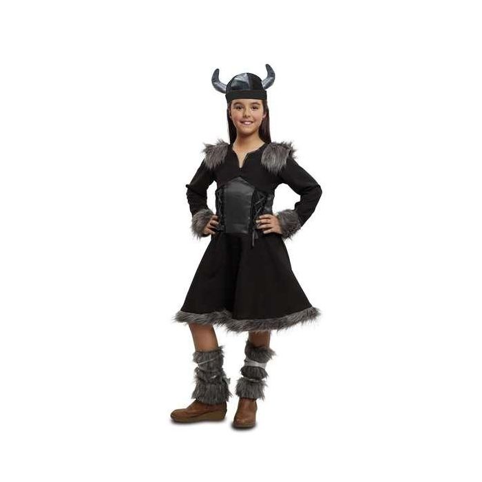 Disfraz vikinga salvaje 1-2 años niña (vestido, calentadores y casco) Disfraz vikinga salvaje 1-2 años niña (vestido, calentadores y casco)