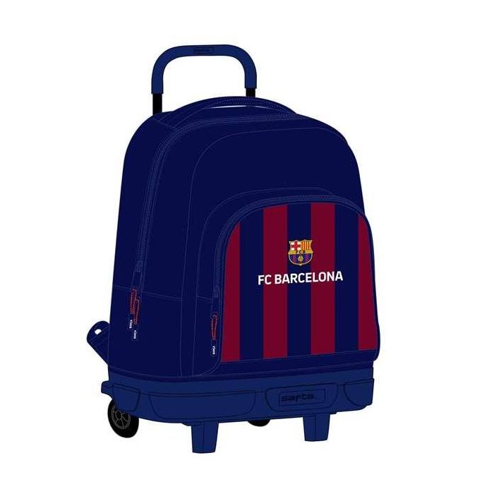 Mochila gde. c/ruedas compact extraible f.c.barcelona 33x45x22 cm 2 Mochila gde. c/ruedas compact extraible f.c.barcelona 33x45x22 cm 2