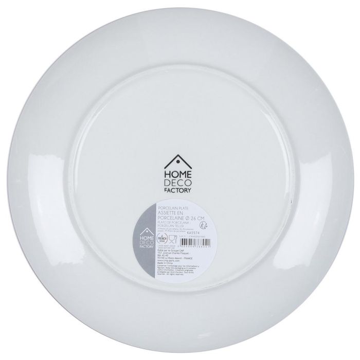 Home Deco Factory Plato Llano Mandala Naranja Colección Mirage Diámetro 26 cm 1