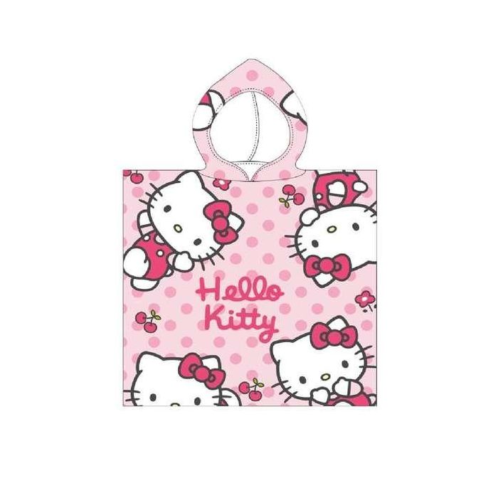 Cerdá Poncho Microfibra Hello Kitty 50 x 115 cm Edad Mínima 3 Años Light Pink