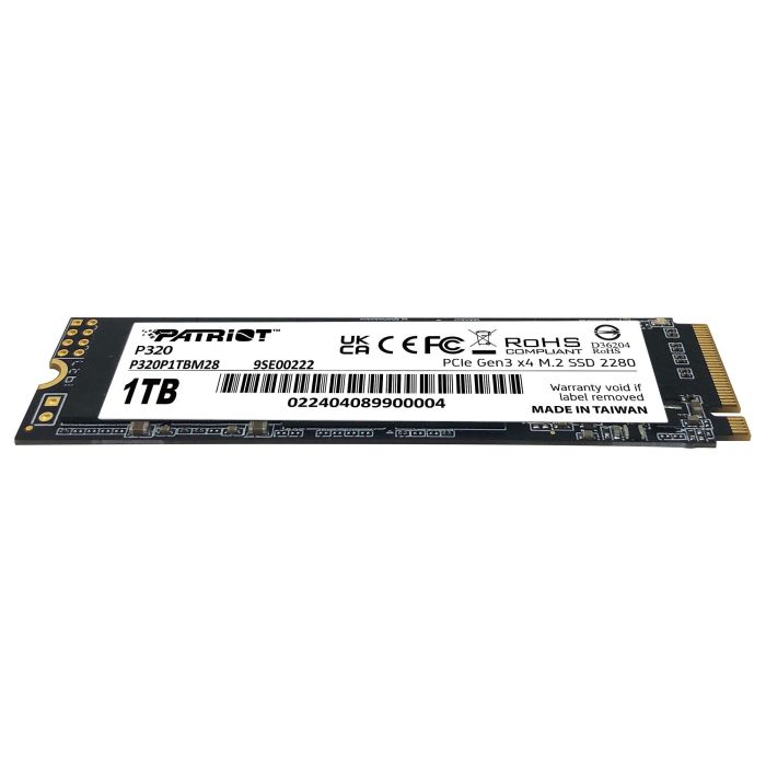 Patriot P320 1 TB M.2 NVMe PCIe 3.0 x4 2280 SSD 1 Patriot P320 1 TB M.2 NVMe PCIe 3.0 x4 2280 SSD 1