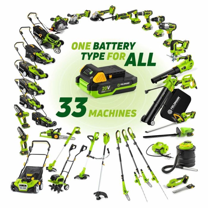 Fieldmann Escarificador de Césped Inalámbrico FZV 70905-0 7