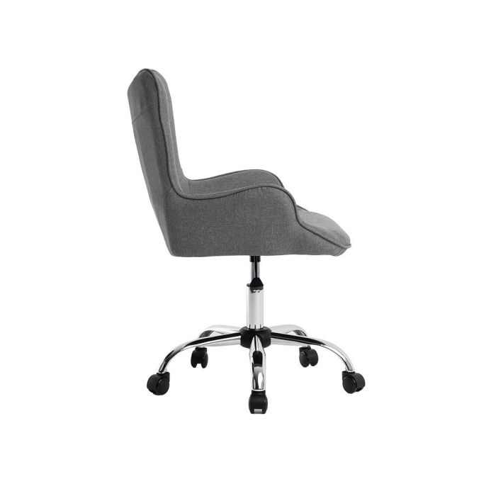 Silla Q-Connect Escritorio Mes Sina Base Metalica Alt Max 960 Anc 570 Prof 620 Ruedas Premium Color Gris 2