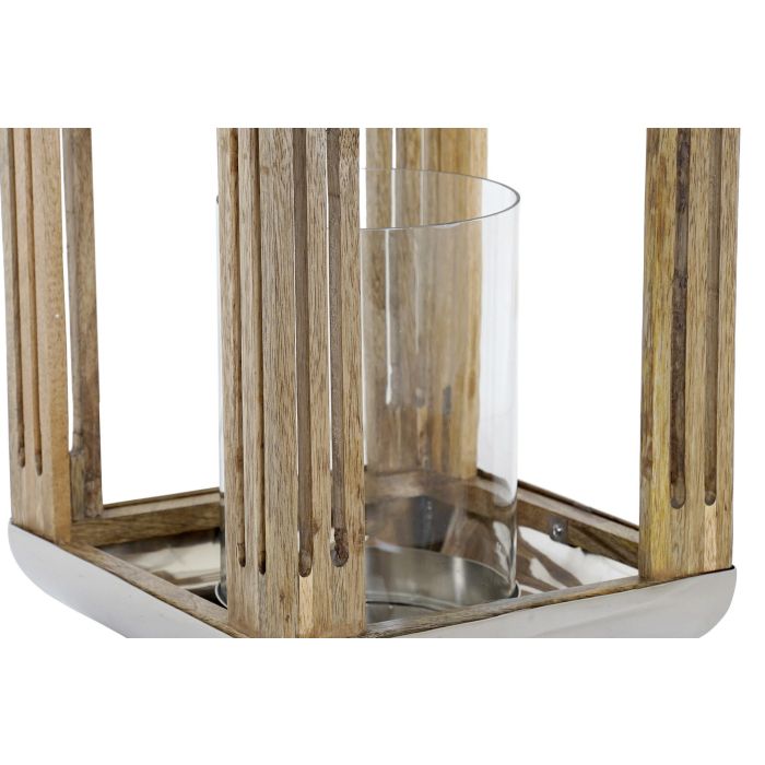 DKD Home Decor Farola Plateado 23 x 36 x 23 cm Metal Cristal 1