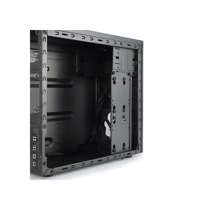 Fractal Design CORE 1100 Mini Tower PC Negro - FD-CA-CORE-1100-BL - Compatible con micro ATX/Mini-ITX, Ventilador 120mm 2