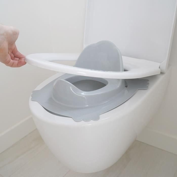 Thermobaby Reductor Inodoro Luxe Charming Grey con Asiento Cómodo y Antideslizante 4
