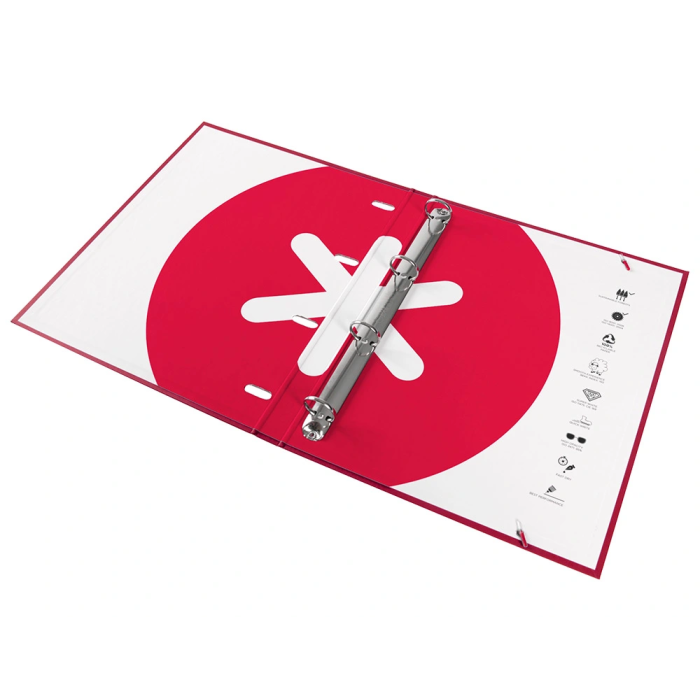 Antartik Carpeta con recambio A4 cuadro 5mm forrada 4 anillas 25mm redondas color frambuesa 7 Antartik Carpeta con recambio A4 cuadro 5mm forrada 4 anillas 25mm redondas color frambuesa 7