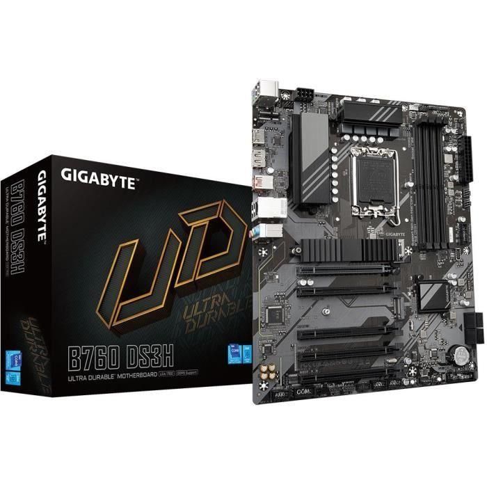 GIGABYTE GIG1688241533692 Placa base B760 DS3H compatible con Intel 14ª Gen DDR5 hasta 7600 MHz 2x PCIe 4.0 M.2 0 GIGABYTE GIG1688241533692 Placa base B760 DS3H compatible con Intel 14ª Gen DDR5 hasta 7600 MHz 2x PCIe 4.0 M.2 0