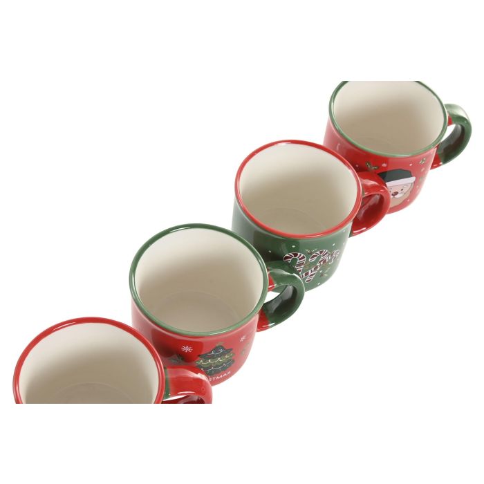 Mug Navidad Tradicional DKD Home Decor Verde Rojo 6 x 5.5 x 8.5 cm (12 Unidades) 2 Mug Navidad Tradicional DKD Home Decor Verde Rojo 6 x 5.5 x 8.5 cm (12 Unidades) 2