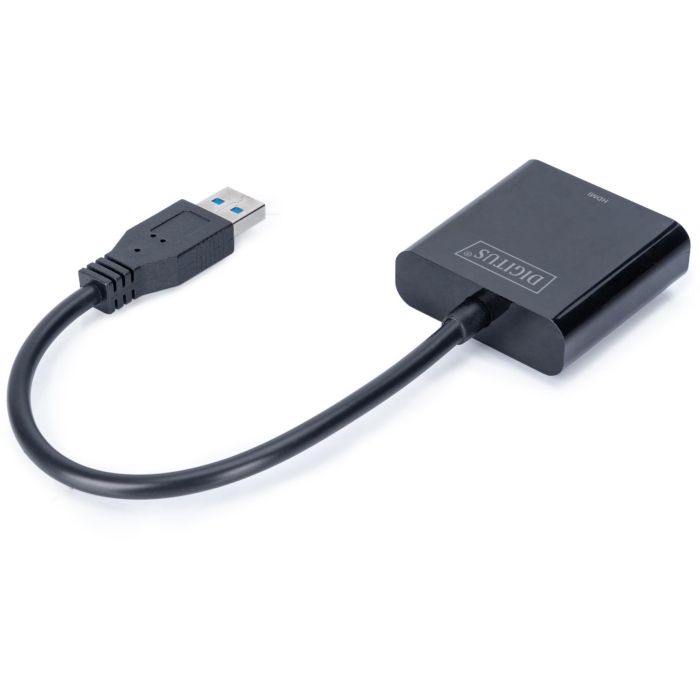 Digitus USB 3.0 to HDMI Adapter, 1080p Input USB, Output HDMI 2