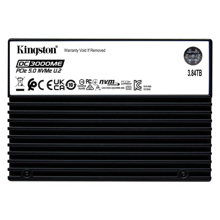 Kingston DC3000ME 3.84TB U.2 PCIe 5.0 NVMe SSD para Empresas Kingston DC3000ME 3.84TB U.2 PCIe 5.0 NVMe SSD para Empresas