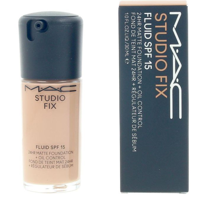 MAC Studio Fix Fluid SPF15 #NW25 30 ml Base de Maquillaje Cobertura Media-Alta Acabado Mate 24h 1