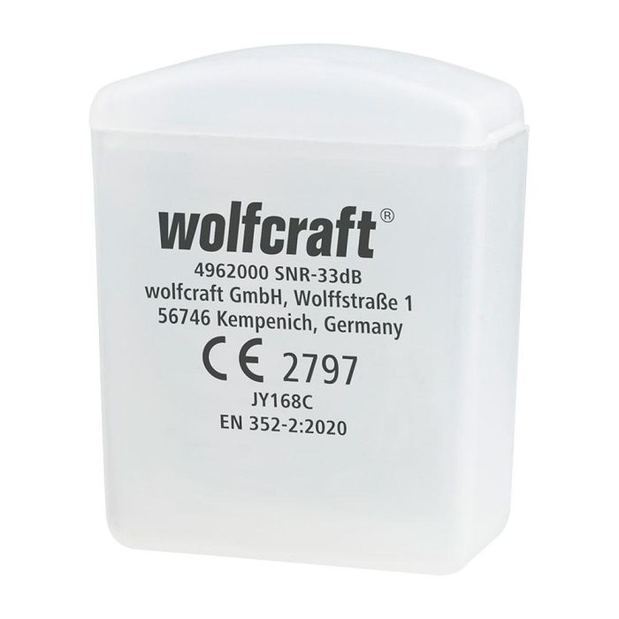 1 par de tapones con cordón y estuche (ce) 4962000 wolfcraft 4