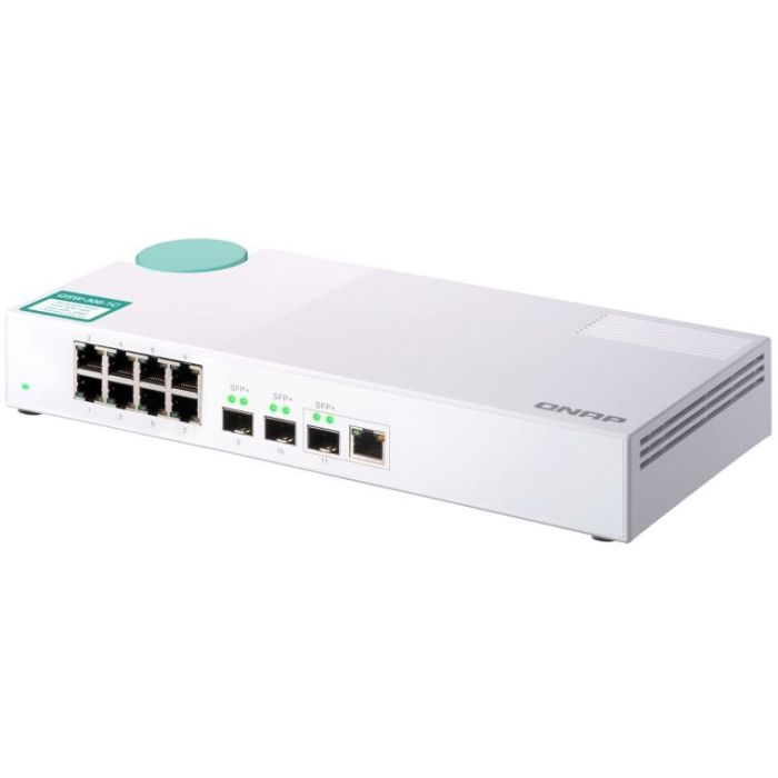 QNAP QSW-308-1C Switch Ethernet No Administrado con 8 Puertos Gigabit y 2 Ranuras SFP+ 10G 8 QNAP QSW-308-1C Switch Ethernet No Administrado con 8 Puertos Gigabit y 2 Ranuras SFP+ 10G 8
