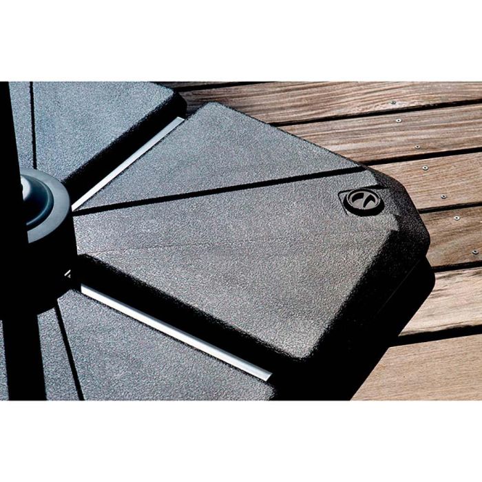 Set base rellenable para parasol, antracita, 490 x 490 x 87 mm 2 Set base rellenable para parasol, antracita, 490 x 490 x 87 mm 2