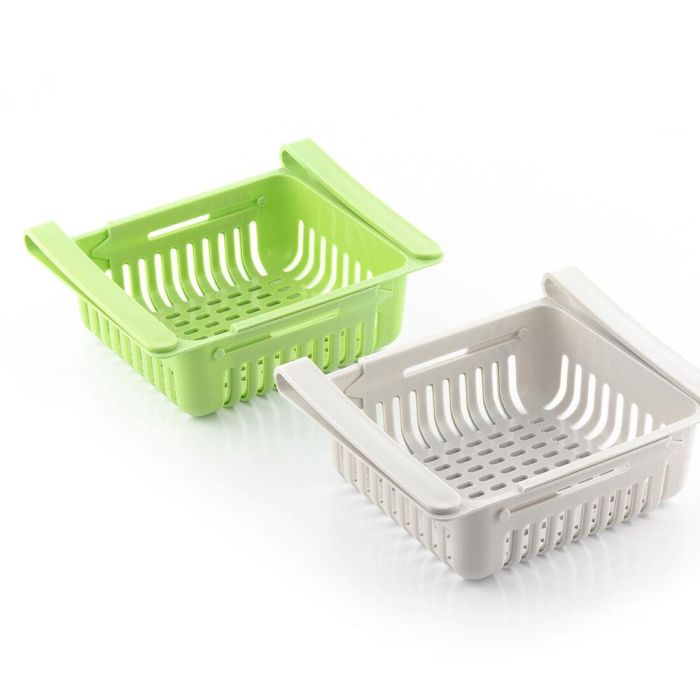 Organizador Ajustable para Nevera Friwer InnovaGoods 2 Unidades 3 Organizador Ajustable para Nevera Friwer InnovaGoods 2 Unidades 3