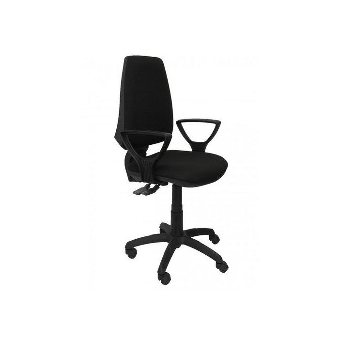 Silla Piqueras Y Crespo Elche S Brazos Fijos Mecanismo Sincro De Doble Maneta Gran Confortabilidad Regulable En Altura Ruedas De Nylon Asiento Y Respaldo Tapizado Bali Negro