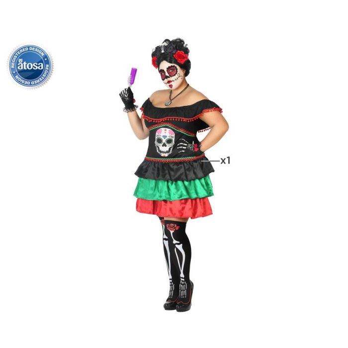 Disfraz Esqueleto Mexicano Mujer Adulto Catrina XXL 0 Disfraz Esqueleto Mexicano Mujer Adulto Catrina XXL 0