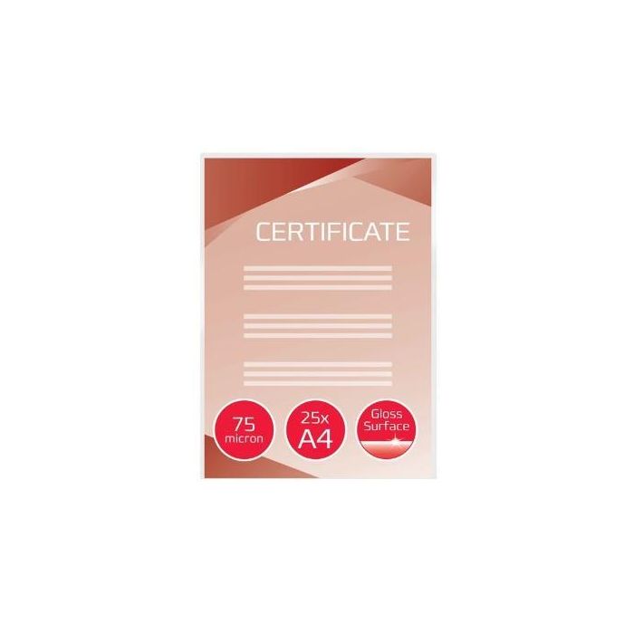 Gbc Fundas de Plastificar 2x75 Micras A4 - Pack 25 Unidades Gbc Fundas de Plastificar 2x75 Micras A4 - Pack 25 Unidades