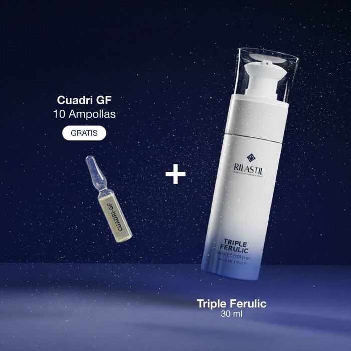 Rilastil Estuche Antiedad Triple Ferulic con Súper Óxido Dismutasa, Péptidos y Ácido Ferúlico, 2 Piezas 2