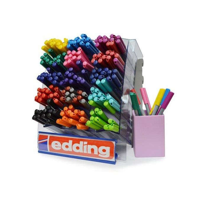 Rotulador Fibra Edding 55 Fineliner Expositor De 180