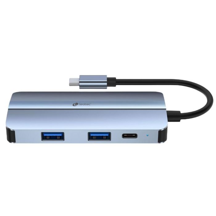 Leotec LEDS04 Docking Station USB-C 7 en 1 con 100W PD, HDMI 4K, VGA, 2xUSB-A, 1xUSB-C Datos, Jack 3.5mm - Azul 2 Leotec LEDS04 Docking Station USB-C 7 en 1 con 100W PD, HDMI 4K, VGA, 2xUSB-A, 1xUSB-C Datos, Jack 3.5mm - Azul 2