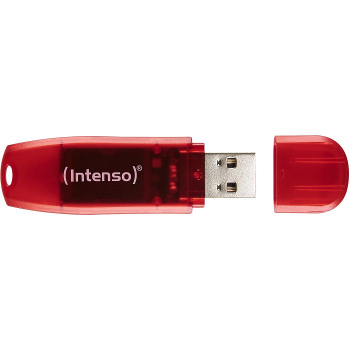 Intenso Memoria USB 2.0 Rainbow 128GB, plástico transparente, lectura 28MB/s 1