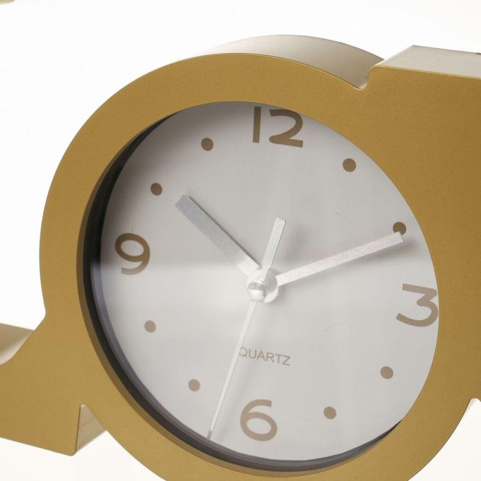 Reloj de Mesa LOVE Dorado Plástico 39 x 3,5 x 15 cm 2