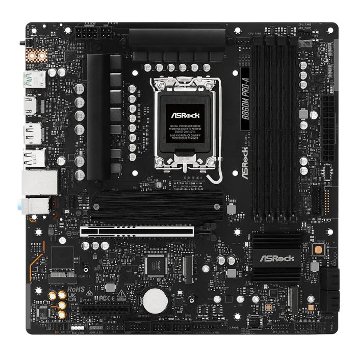 ASROCK B860M Pro-A (1851) (D) Placa Base Intel B860 Socket LGA 1851 DDR5-SDRAM micro ATX para PC ASROCK B860M Pro-A (1851) (D) Placa Base Intel B860 Socket LGA 1851 DDR5-SDRAM micro ATX para PC