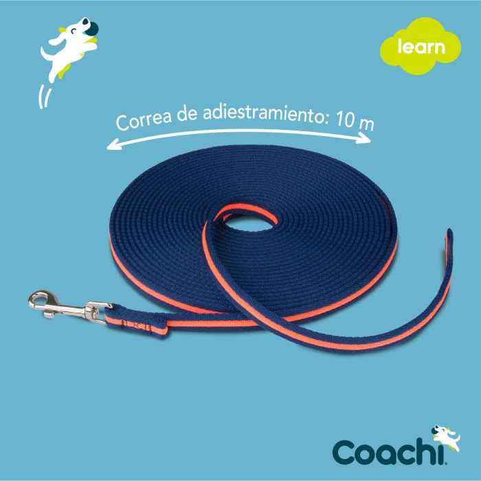 Coachi Training Line Correa de Adiestramiento Acolchada 10m Azul-Coral para Control y Socialización de Perros y Cachorros 8 Coachi Training Line Correa de Adiestramiento Acolchada 10m Azul-Coral para Control y Socialización de Perros y Cachorros 8