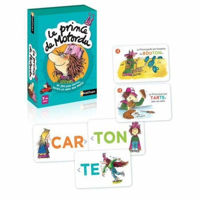 Nathan The Prince of Motordu Juego de Cartas para Escribir, Torcer y Robar Palabras - Tiempo de Juego 10 Minutos 3