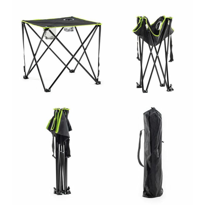 Mesa de Camping Textil Plegable con Funda Cafolby InnovaGoods 16 Mesa de Camping Textil Plegable con Funda Cafolby InnovaGoods 16