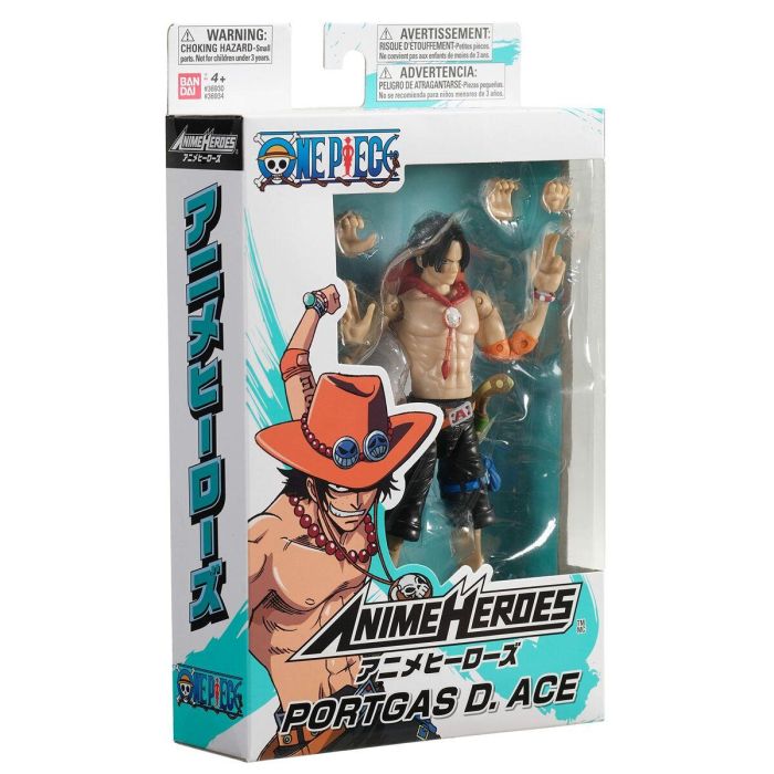 Bandai 36934 - Figura Articulada One Piece Anime Heroes Portgas D. Ace "Ace Puño de Fuego" 17 cm con 16 Puntos de Articulación 3 Bandai 36934 - Figura Articulada One Piece Anime Heroes Portgas D. Ace "Ace Puño de Fuego" 17 cm con 16 Puntos de Articulación 3