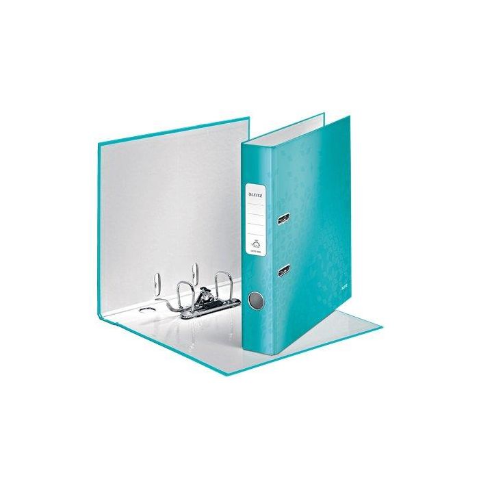 Archivador Palanca Leitz Wow A4 180º 50Mm Turquesa Metalizado (Set de 10)