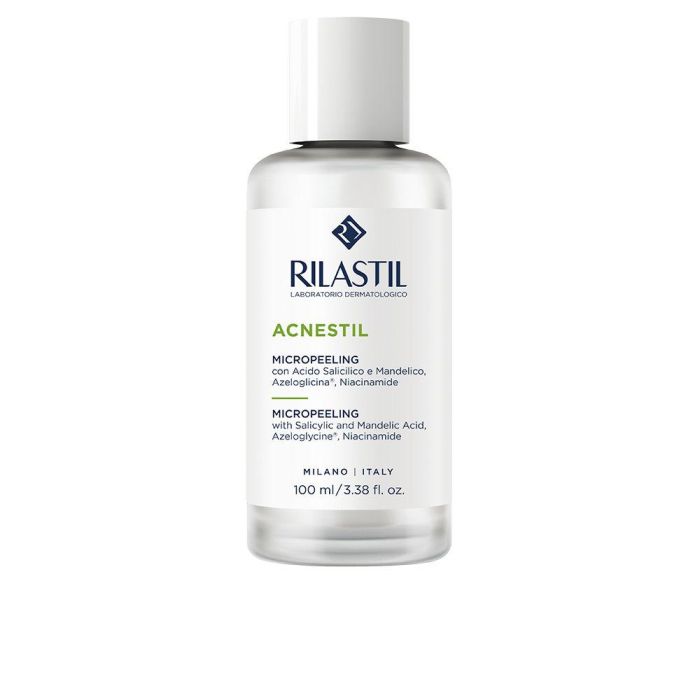 Rilastil ACNESTIL Loción Micropeeling con Ácido Salicílico y Mandélico, Loción Exfoliante Anti-acné, 100 ml Rilastil ACNESTIL Loción Micropeeling con Ácido Salicílico y Mandélico, Loción Exfoliante Anti-acné, 100 ml