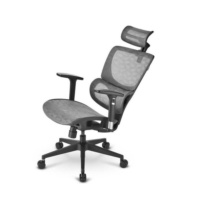 Sharkoon OfficePal C30M Silla de Oficina con Asiento y Respaldo de Malla Gris Altura 115-135 cm Ancho Respaldo 50 cm 4 Sharkoon OfficePal C30M Silla de Oficina con Asiento y Respaldo de Malla Gris Altura 115-135 cm Ancho Respaldo 50 cm 4