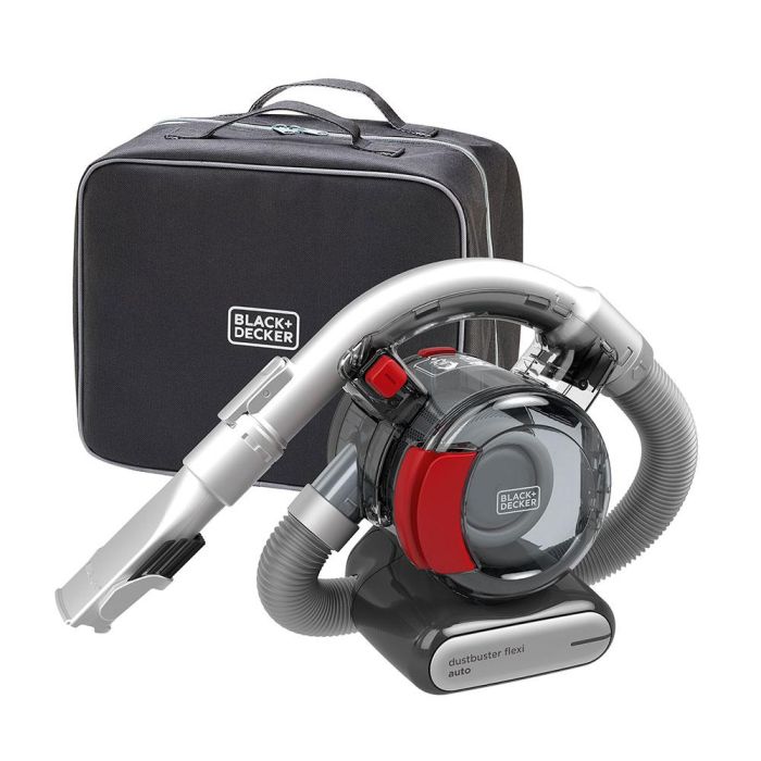 Black+Decker PD-1200-AV Aspirador de Mano para Coche 12V, Acción Ciclónica, Tubo Flexible, Motor en el Filtro 1 Black+Decker PD-1200-AV Aspirador de Mano para Coche 12V, Acción Ciclónica, Tubo Flexible, Motor en el Filtro 1