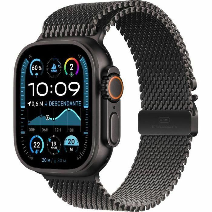 Apple Watch Ultra 2 GPS + Cellular - 49 mm - Caja de titanio negro - Correa Milanese Loop de titanio negro - L