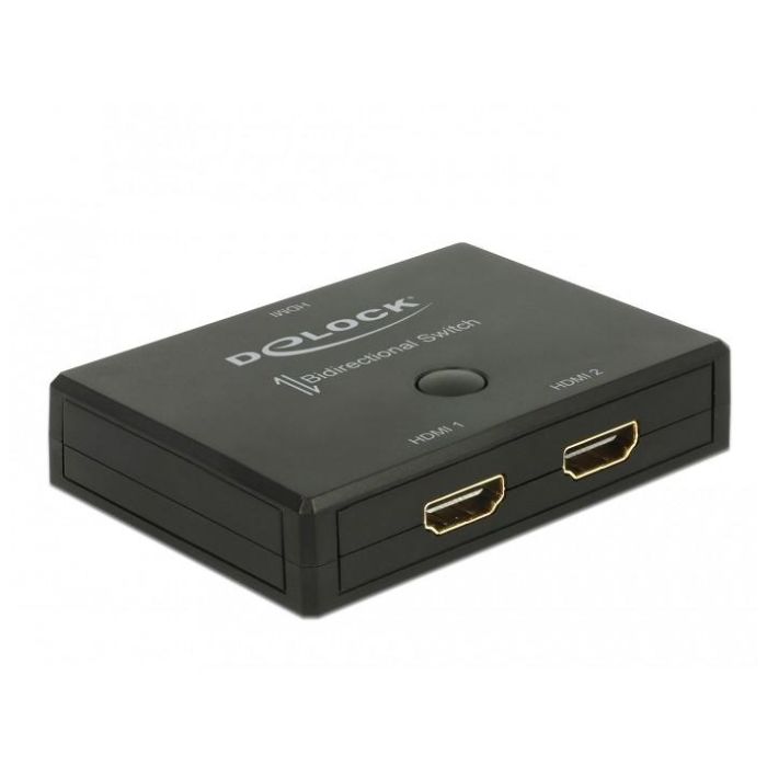 DeLOCK Conmutador HDMI 2 a 1 Bidireccional 4K 60 Hz