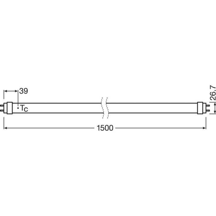 [LVE-4058075611771] Tubo LED T8 Ledvance/Osram G13 18,3W 2200Lm 6500K 190º IP20 1