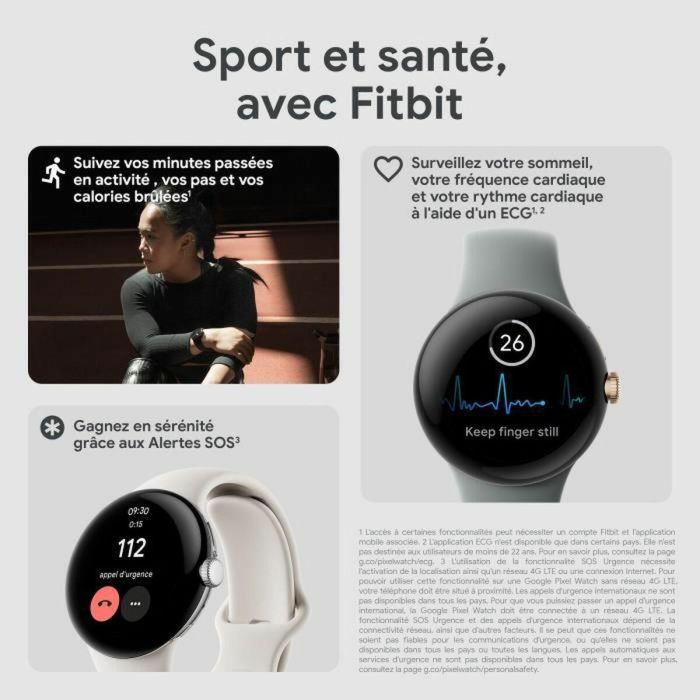 Smartwatch Google Pixel Watch Negro 1,6" 4