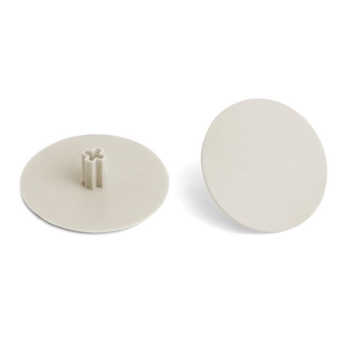 HERRAJES ALK Tapa Embellecedora Allen 6 Ø40mm Pivote 8mm Acabado Lino