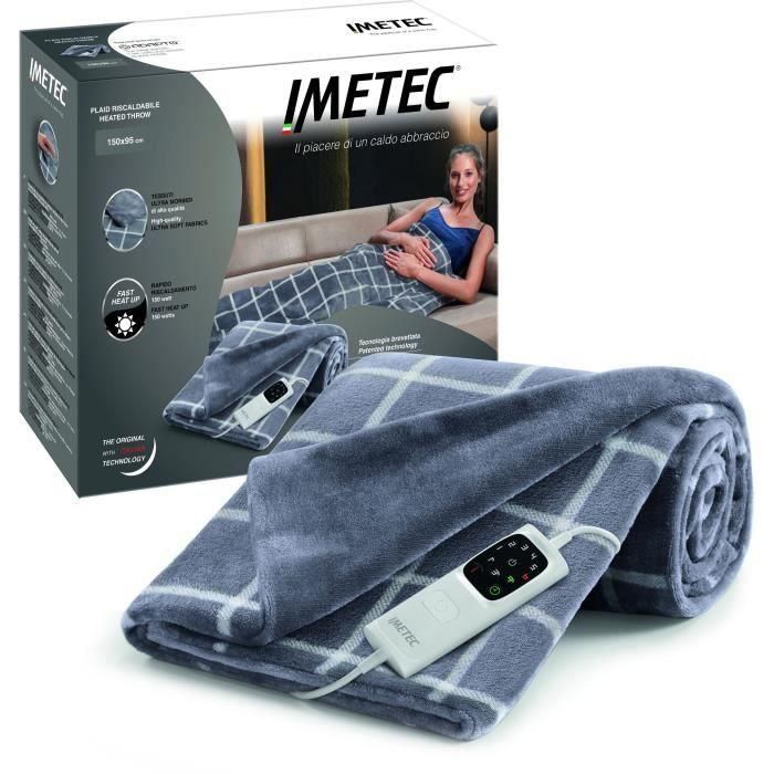 Manta Térmica - Imetec - Manta Térmica 150x110 cm - 6 Temperaturas - Tejido Terciopelo y Sherpa Touch - Lavable a máquina 3 Manta Térmica - Imetec - Manta Térmica 150x110 cm - 6 Temperaturas - Tejido Terciopelo y Sherpa Touch - Lavable a máquina 3