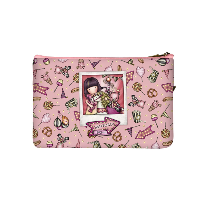 Estuche Escolar Gorjuss Carousel Salmón (23.4 x 15.5 x 1.5 cm) 1