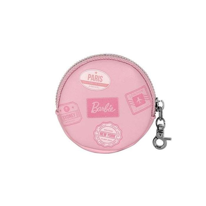 Karactermania Barbie Cookie Travel Monedero Redondo PVC Rosa 8,7x8,7x2,3 cm 3