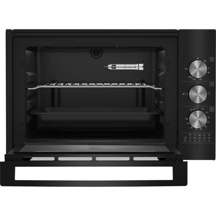 Mini horno - BEKO - BC30B - 30 L - Convección natural - 2 ventanas - Puerta de cristal extraíble - 3 funciones - Negro 3