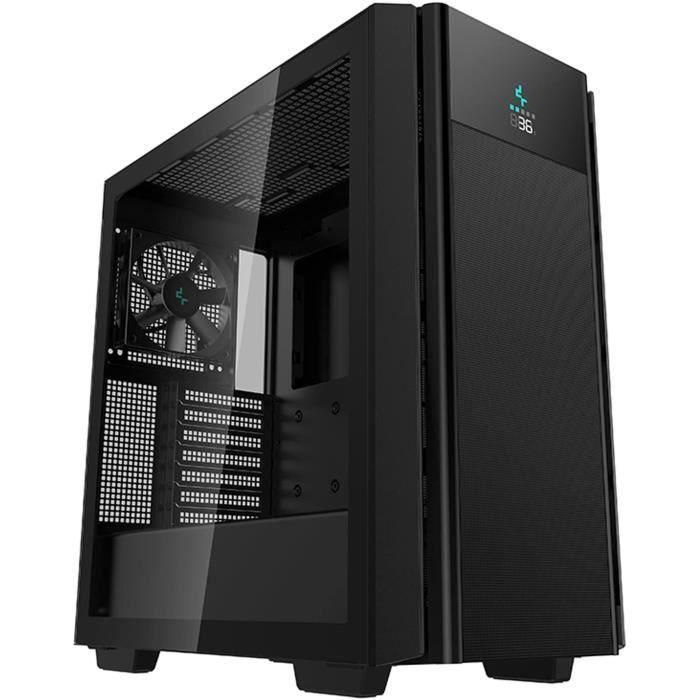 Caja de PC sin fuente de alimentación - DEEPCOOL CH510 Mesh Digital (Negro) - Torre media - Formato E-ATX Caja de PC sin fuente de alimentación - DEEPCOOL CH510 Mesh Digital (Negro) - Torre media - Formato E-ATX
