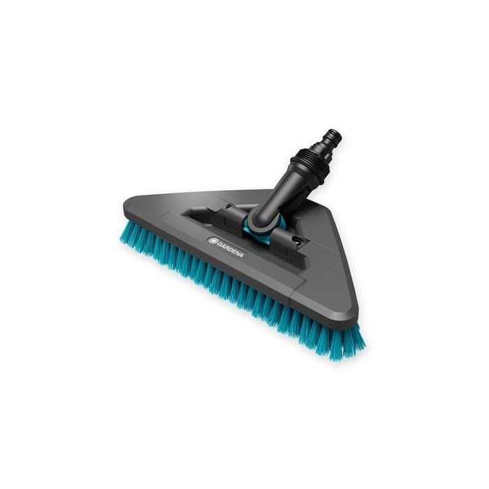 Gardena Cepillo de cerdas duras triangular flex cleansystem para limpieza de superficies duras y rincones 18814-20